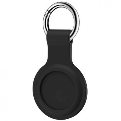 Sdesign AirTag Silicone Keyring Case - силиконов ключодържател за Apple AirTag (черен)