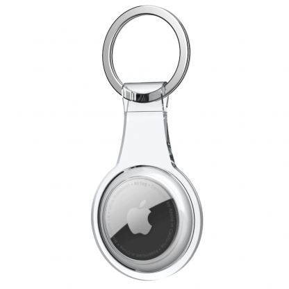 Sdesign AirTag Silicone Keyring Case - силиконов ключодържател за Apple AirTag (прозрачен)