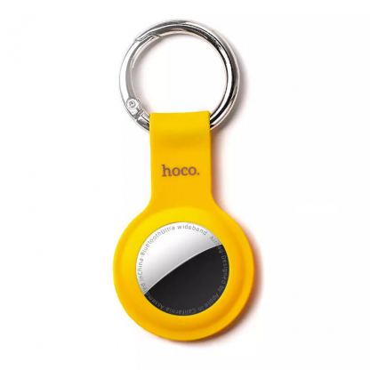 Hoco AirTag Silicone Keyring - силиконов ключодържател за Apple AirTag (жълт)