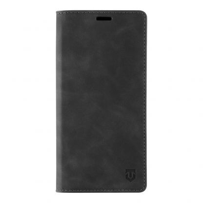 Tactical Xproof Flip Case - кожен калъф с поставка и отделение за кр. карти за Samsung Galaxy A51 (черен)