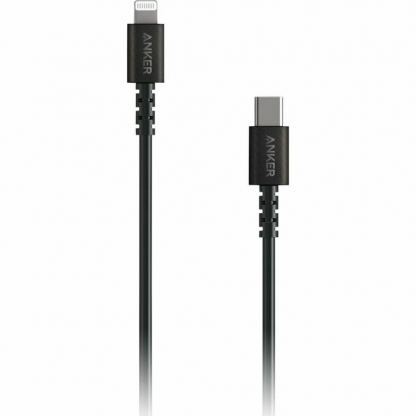 Anker PowerLine Select USB-C to Ligthning Cable - сертифициран (MFi) USB-C към Lightning кабел за Apple устройства с Lightning порт (90 см) (черен)