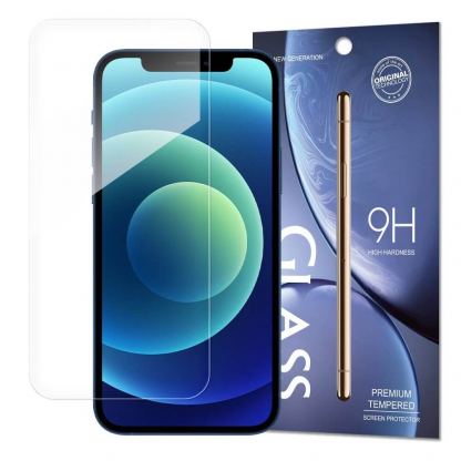 Premium Tempered Glass Protector 9H - калено стъклено защитно покритие за дисплея на iPhone 12, iPhone 12 Pro (прозрачен)