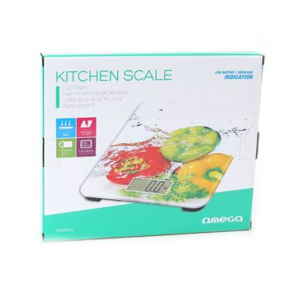 Omega Kitchen Scale Vegetables with LCD Display - кухненска везна за измерване на теглото на хранителни продукти
