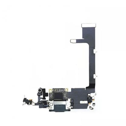 OEM iPhone 11 Pro System Connector and Flex Cable - лентов кабел с Lightning конектора и долните микрофони за iPhone 11 Pro (черен)