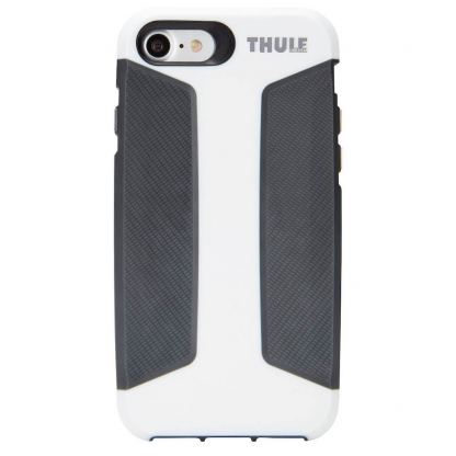 Thule Atmos X3 Case - хибриден кейс с най-висока степен на защита за iPhone SE (2020), iPhone 8, iPhone 7 (бял-черен)