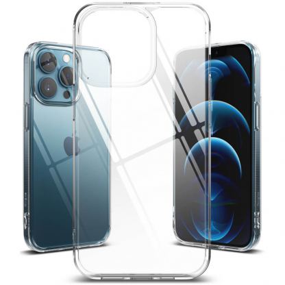 Ringke Fusion Crystal Case - хибриден удароустойчив кейс за iPhone 13 Pro Max (прозрачен)