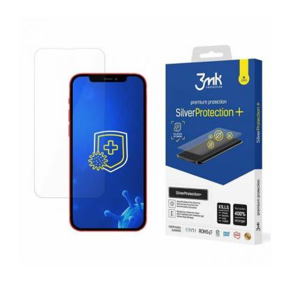 3mk Silver Protection+ Screen Protector - антибактериално защитно покритие за дисплея на iPhone 13, iPhone 13 Pro (прозрачен)