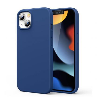 Ugreen Protective Silicone Case - силиконов (TPU) калъф за iPhone 13 (син)