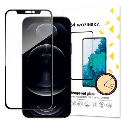 Wozinsky Case Friendly 3D Tempered Glass - калено стъклено защитно покритие за iPhone 13 Pro Max (черен-прозрачен)