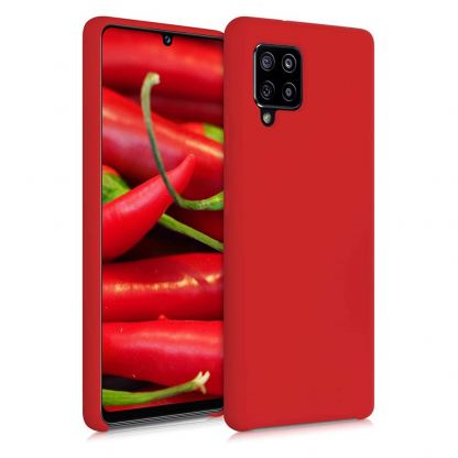 Soft Silicone Case - силиконов (TPU) калъф за Samsung Galaxy A22 5G (червен)