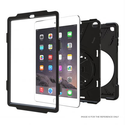 Eiger Peak 500m Case - удароустойчив хибриден кейс от най-висок клас за iPad mini 6 (2021) (черен)