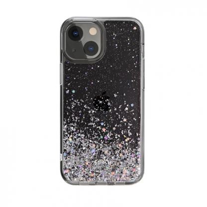 SwitchEasy Starfield Case - дизайнерски хибриден удароустойчив кейс за iPhone 13 mini (прозрачен) 