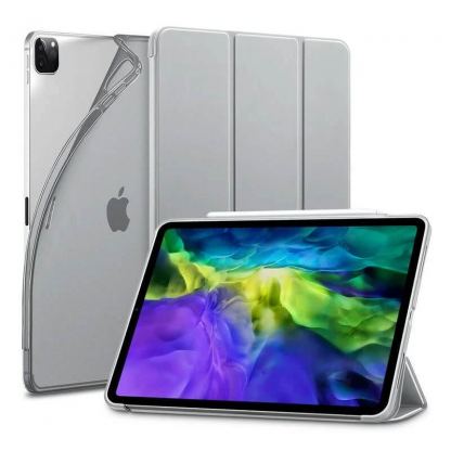 ESR Rebound Slim Case - полиуретанов калъф с поставка за iPad Pro 11 M1 (2021), iPad Pro 11 (2020), iPad Pro 11 (2018) (сив)