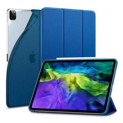 ESR Rebound Slim Case - полиуретанов калъф с поставка за iPad Pro 11 M1 (2021), iPad Pro 11 (2020), iPad Pro 11 (2018) (тъмносин)