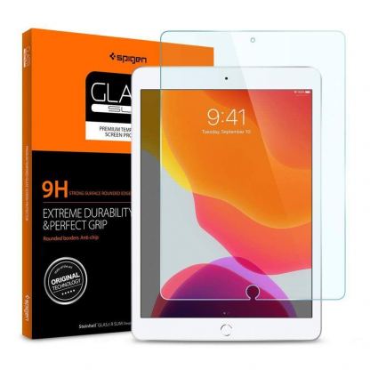 Spigen Oleophobic Coated Tempered Glass GLAS.tR SLIM - най-висок клас стъклено защитно покритие за дисплея на iPad 9 (2021), iPad 8 (2020), iPad 7 (2019)