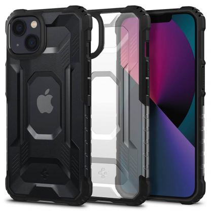 Spigen Nitro Force Case - хибриден кейс с най-висока степен на защита за iPhone 13 (черен)