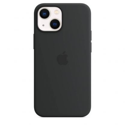 Apple iPhone Silicone Case with MagSafe - оригинален силиконов кейс за iPhone 13 mini с MagSafe (черен)