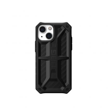 Urban Armor Gear Monarch Case - удароустойчив хибриден кейс за iPhone 13 mini (черен-карбон)