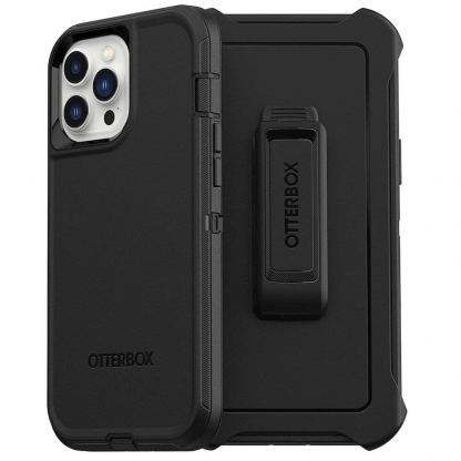 Otterbox Defender Case - изключителна защита за iPhone 13 Pro Max, iPhone 12 Pro Max (черен)