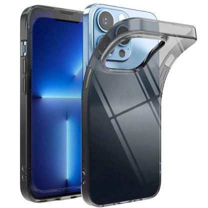 Ringke Air Case - силиконов (TPU) калъф за iPhone 13 Pro Max (черен-прозрачен)
