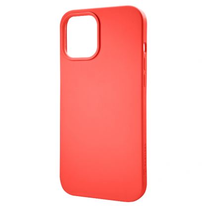 Tactical Velvet Smoothie Cover - силиконов калъф за iPhone 13 (светлочервен)