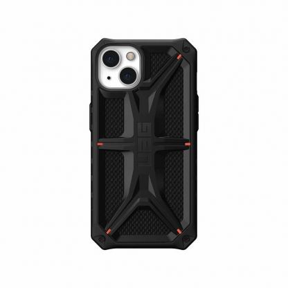 Urban Armor Gear Monarch Kevlar Case - удароустойчив хибриден кейс за iPhone 13 (черен-кевлар)