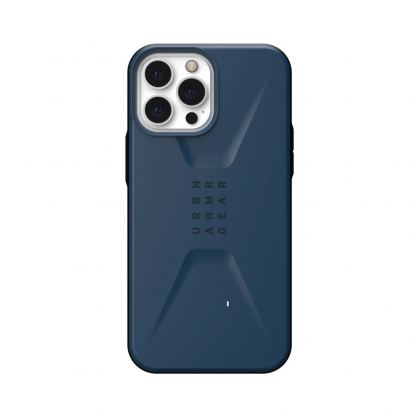 Urban Armor Gear Civilian - удароустойчив хибриден кейс за iPhone 13 Pro (тъмносин)