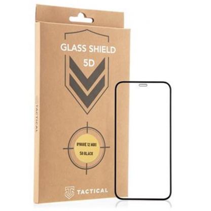 Tactical Glass Shield 5D AntiBlue - стъклено защитно покритие за целия дисплей на на iPhone 13 mini (прозрачен-черен)