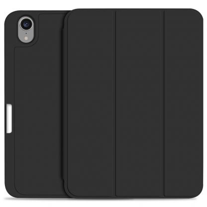 Tech-Protect Folio Case - полиуретанов кейс и поставка за iPad mini 6 (черен) (bulk)