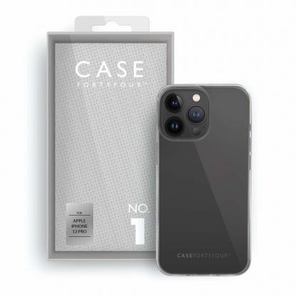 Case FortyFour No.1 Case - силиконов (TPU) калъф за iPhone 13 Pro (прозрачен)