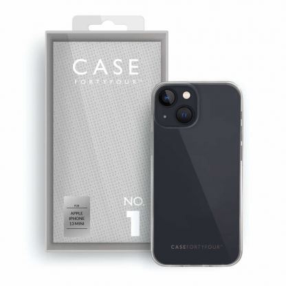 Case FortyFour No.1 Case - силиконов (TPU) калъф за iPhone 13 mini (прозрачен)