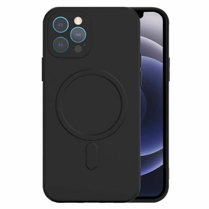 Tel Protect MagSilicone Case - силиконов (TPU) калъф с MagSafe за iPhone 13 Pro (черен)