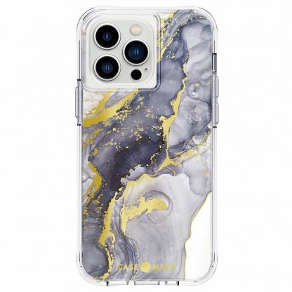 CaseMate Tough Print Case - дизайнерски кейс с висока защита за iPhone 13 Pro Max, iPhone 12 Pro Max (лилав)