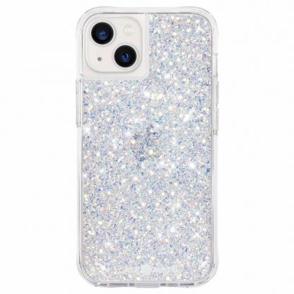 CaseMate Twinkle Case - дизайнерски кейс с висока защита за iPhone 13 (бял)