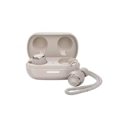 JBL Reflect Flow Pro ANC - безжични Bluetooth слушалки с адаптивно шумозаглушаване и микрофон за мобилни устройства (бял)