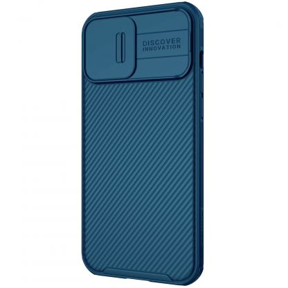 Nillkin CamShield Pro Magnetic Hard Case - хибриден удароустойчив кейс за iPhone 13 Pro Max (син)