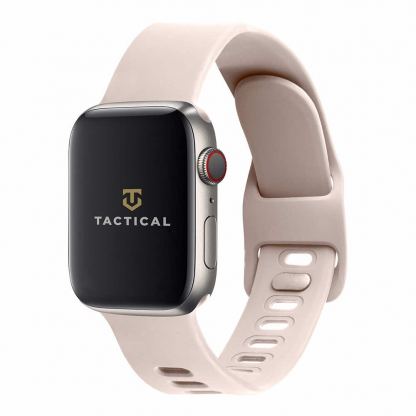 Tactical 796 Silicone Sport Band with Buckle - силиконова каишка за Apple Watch 42мм, 44мм, 45мм (розов)