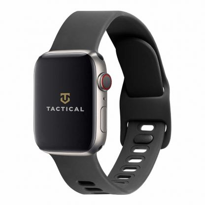Tactical 789 Silicone Sport Band with Buckle - силиконова каишка за Apple Watch 38мм, 40мм, 41мм (черен)