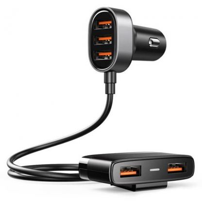 Joyroom Multi 5 Port USB Car Charger 31W - зарядно за кола с 5 USB порта за смартфони, таблети и мобилни устройства (черен)