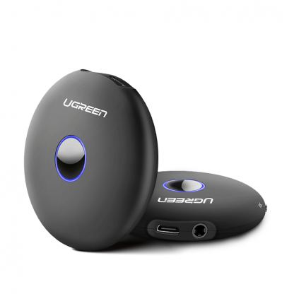 Ugreen Bluetooth Audio Adapter 5.0 aptX Receiver & Transmitter - аудио трансмитер и рисийвър за безжично прехвърляне на аудио (черен)