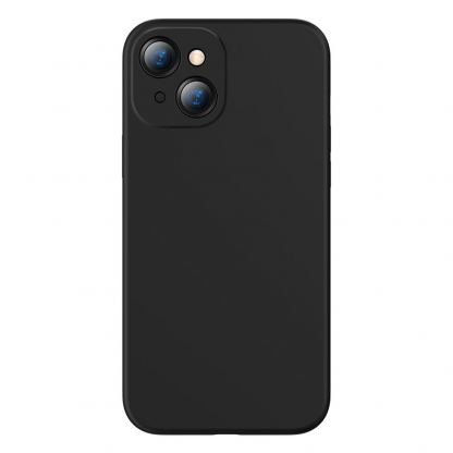 Baseus Liquid Silica Gel Case (ARYT000001) - силиконов (TPU) калъф за iPhone 13 (черен)