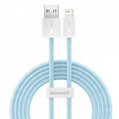 Baseus Dynamic Fast Charging Lightning to USB Cable 2.4A (CALD000503) - USB към Lightning кабел за Apple устройства с Lightning порт (200 см) (син)