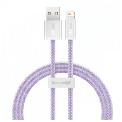 Baseus Dynamic Fast Charging Lightning to USB Cable 2.4A (CALD000405) - USB към Lightning кабел за Apple устройства с Lightning порт (100 см) (лилав)