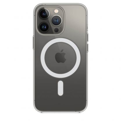 JC MagSafe Clear Case - хибриден удароустойчив кейс с MagSafe за iPhone 13 Pro (прозрачен) 
