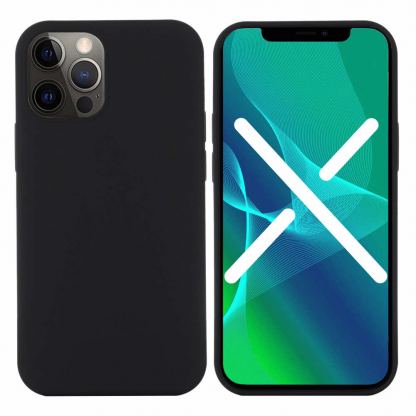 JC Silicone Case - силиконов (TPU) калъф за iPhone 13 Pro (черен)