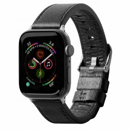Ringke Leather One Classic Band - кожена (естествена кожа) каишка за Apple Watch 42мм, 44мм, 45мм (черен)