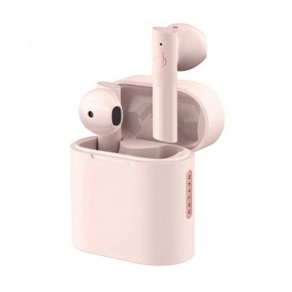 Xiaomi Haylou Moripods TWS Earbuds - безжични блутут слушалки със зареждащ кейс (розов)