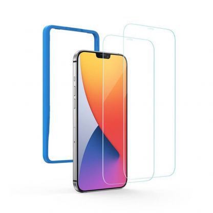 Ugreen Tough Case Friendly 2.5D Tempered Glass 2 Pack - 2 броя калени стъклени защитни покрития за дисплея на iPhone 12, iPhone 12 Pro (прозрачен)