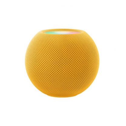 Apple HomePod Mini - уникална безжична мини аудио система за мобилни устройства (жълт)