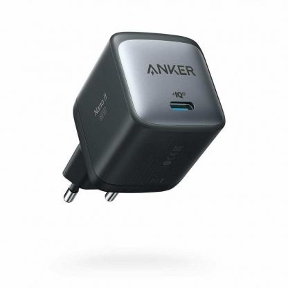 Anker Nano II 65W Wall Charger - захранване за ел. мрежа за лаптопи, смартфони и таблети с USB-C изход с технология за бързо зареждане (черен)